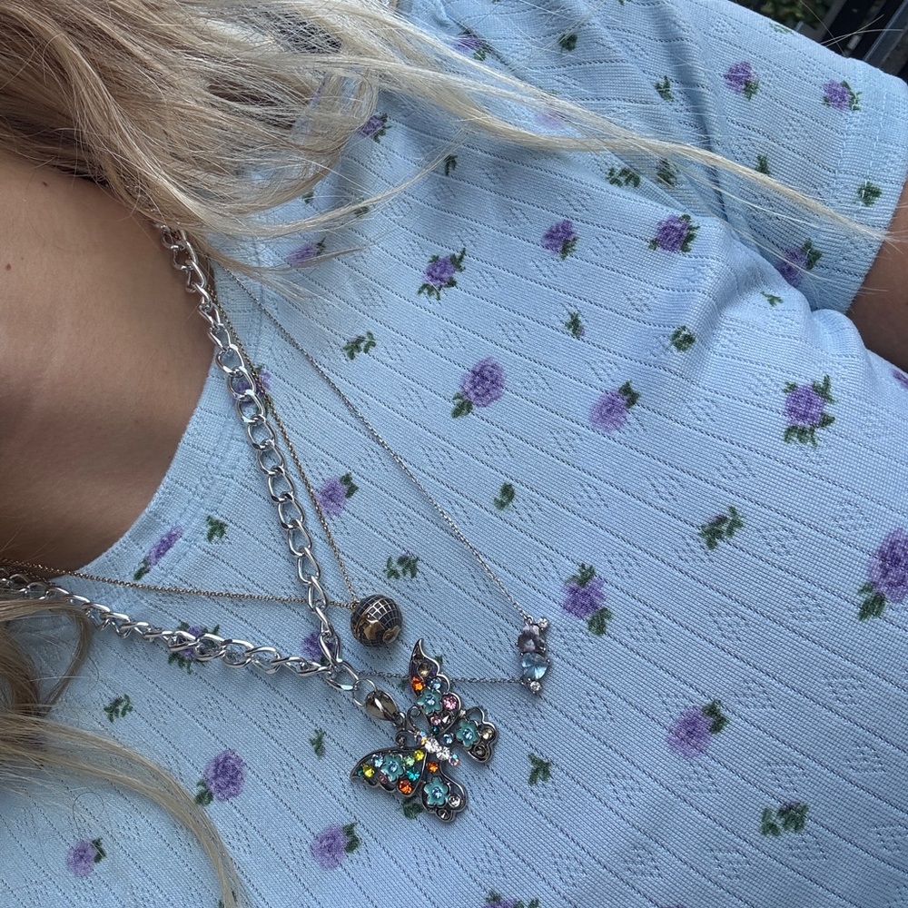 Vintage Butterfly Necklace